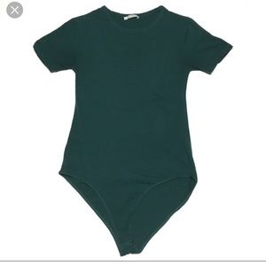 NWOT Zara hunter green bodysuit